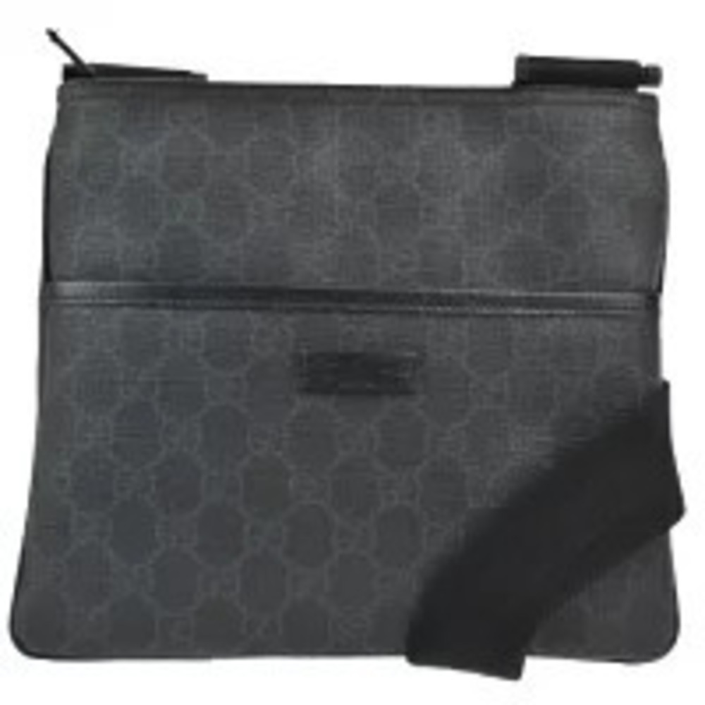 Gucci GG Leather Crossbody Bag Black